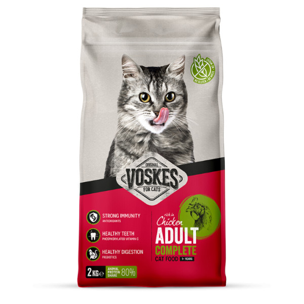 Voskes Voskes Adult Complete kip kattenvoer 7 kg