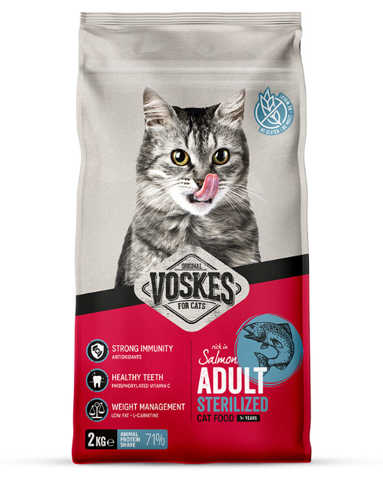 Voskes Adult Sterilized met zalm kattenvoer