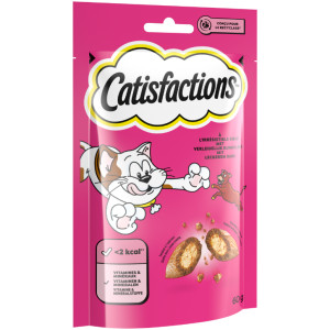 Catisfactions met rund kattensnack 6 x 60 g