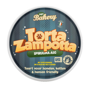 Pet Bakery Torta Zampotta - cake voor honden en katten Spirulina-alg (2x)