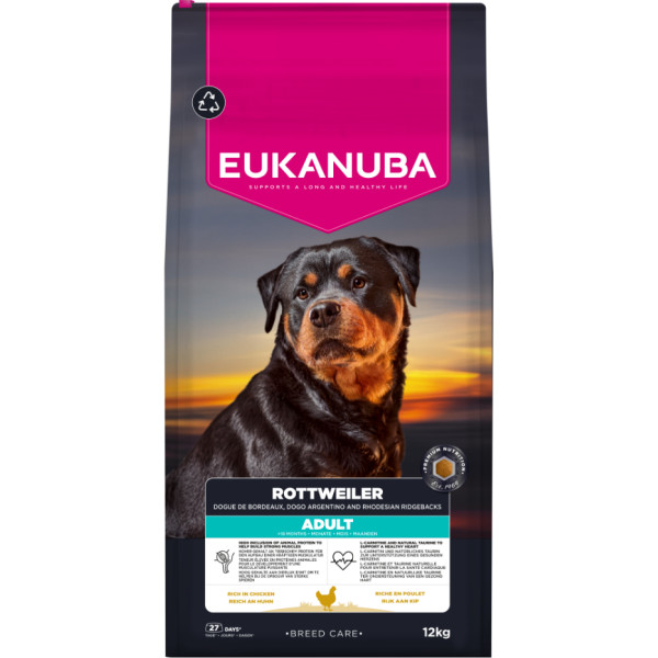 Eukanuba Rottweiler Adult hondenvoer 12 kg