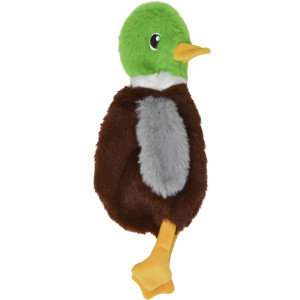 Jack & Vanilla Flatties eend pluchen hondenspeelgoed S