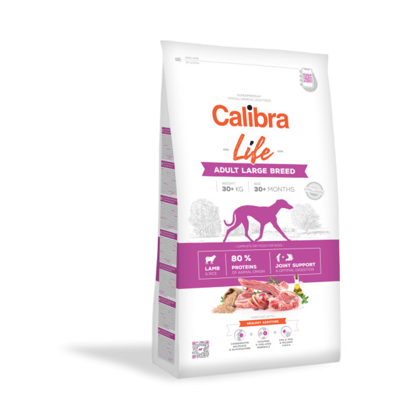 Calibra Calibra Life Adult Large Breed lam en rijst hondenvoer 12 kg
