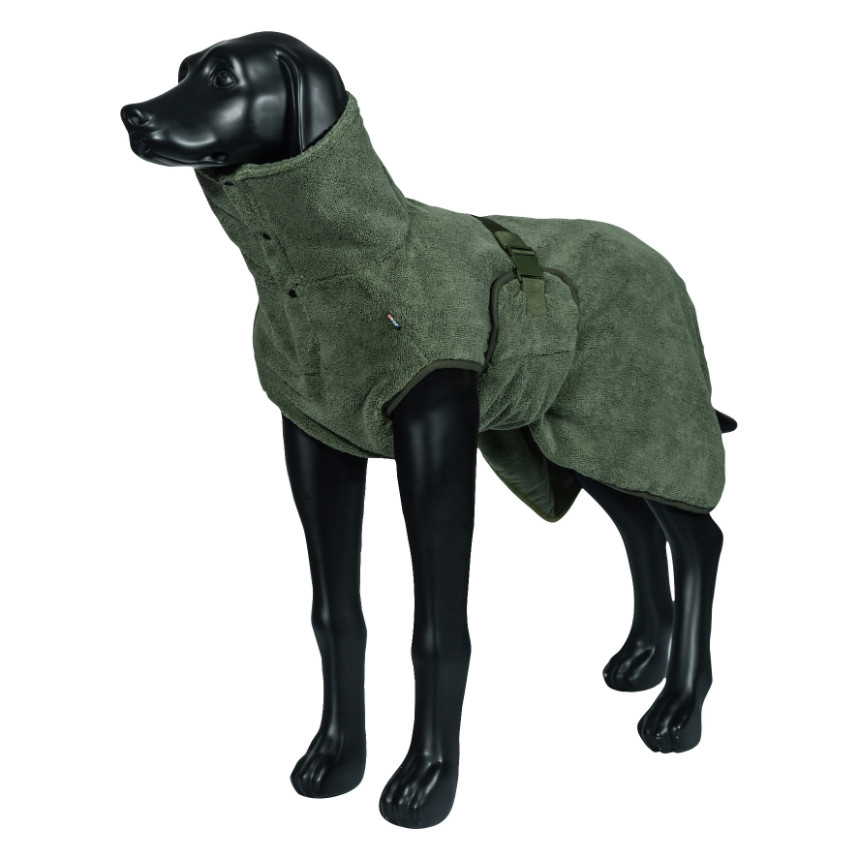 Rukka - Medea x Bathrobe badjas olijfgroen voor de hond