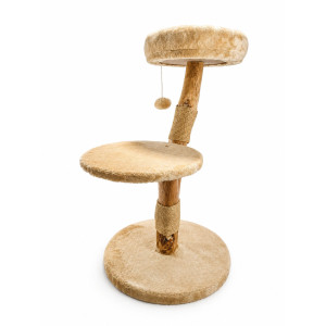 Brekz krabpaal Siam Natural Wood voor de kat Beige