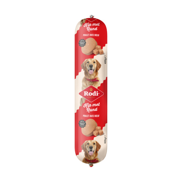 Rodi Rodi Worst kip met rund voor de hond 9 x 400 g