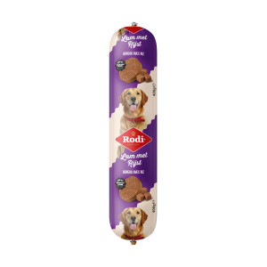 Rodi worst lam met rijst voor de hond 18 x 400 g afbeelding