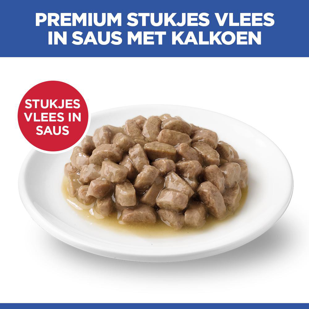 Hill's Adult nat kattenvoer met kalkoen maaltijdzakje multipack