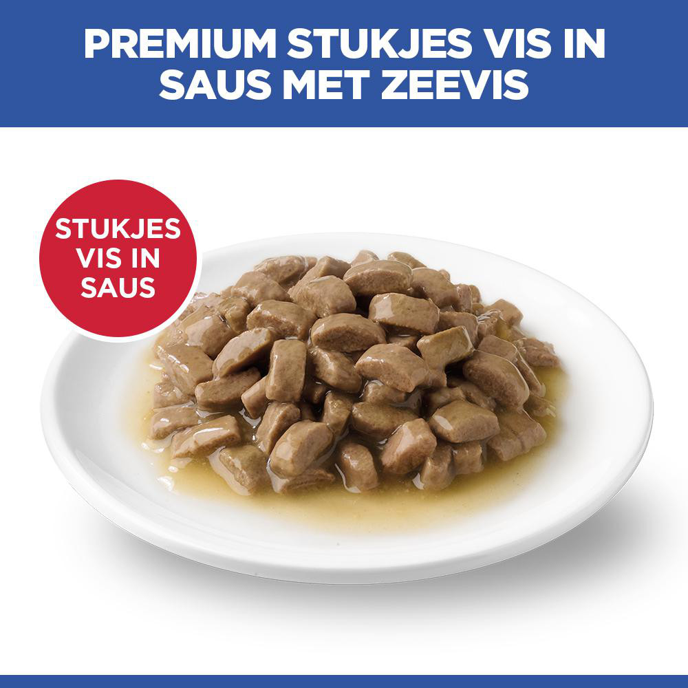 Hill's Adult nat kattenvoer met zeevis maaltijdzakje multipack