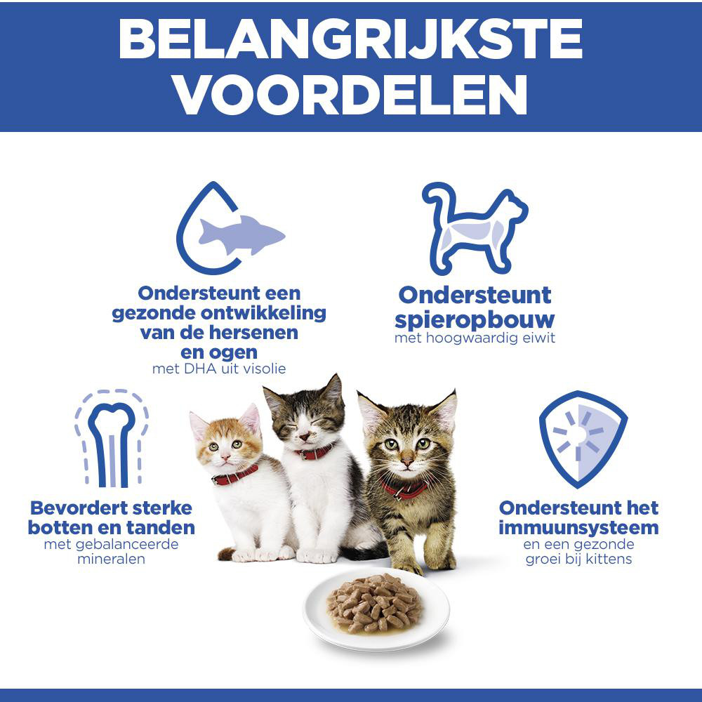 Hill's Kitten nat kattenvoer met kip maaltijdzakje multipack