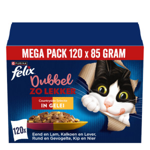 Felix Voordeelpakket Felix "Zo Goed Als Het Eruit Ziet" Gelei 120 x 85 g Dubbel Zo Lekker