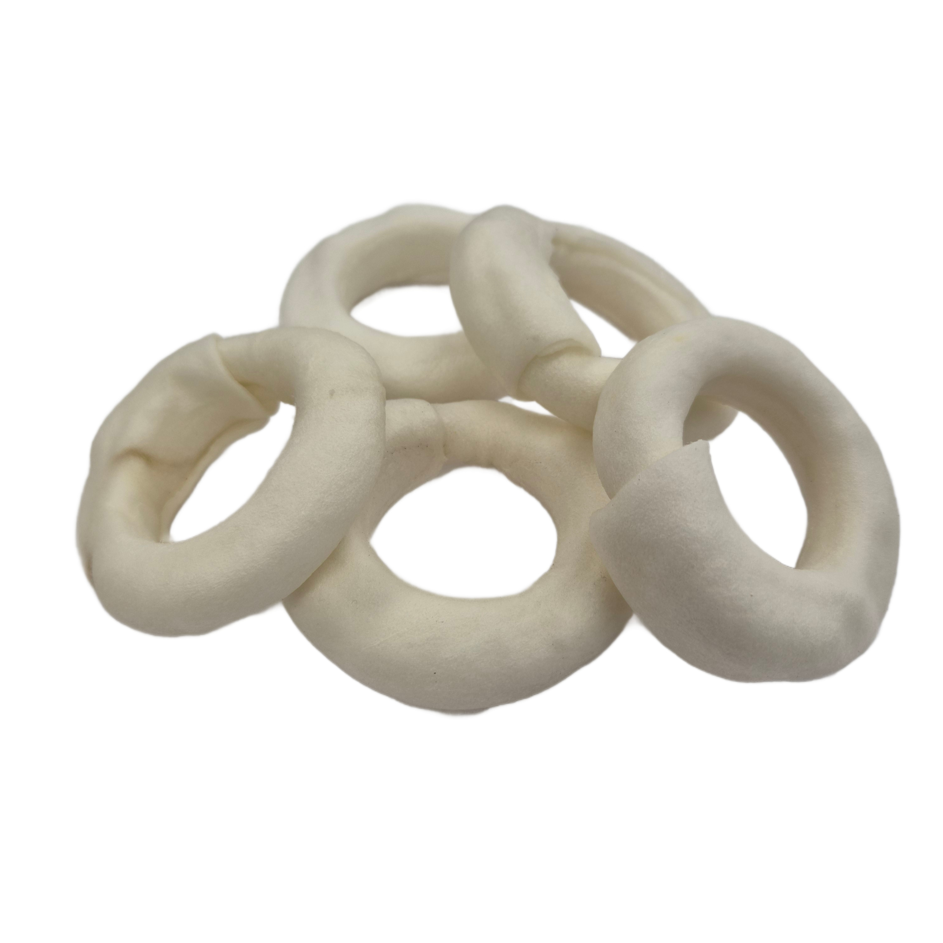 Brekz Rawhide - runderhuidring kauwsnack hond 7,5 cm