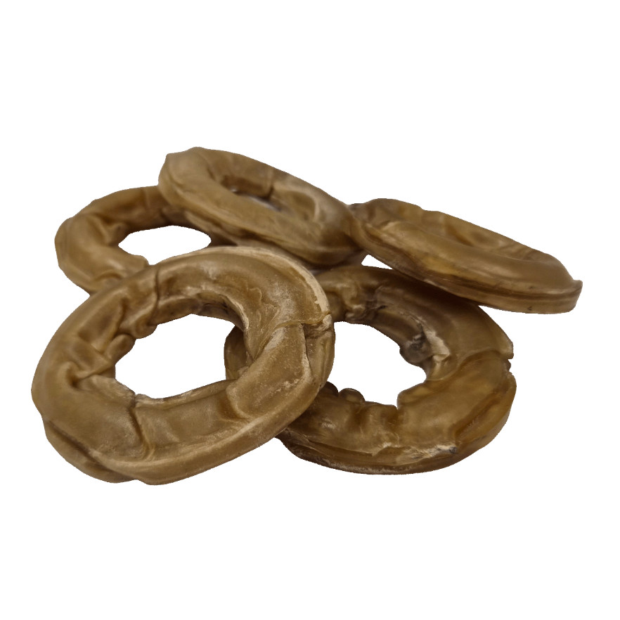 Brekz Dental Rawhide - ring kauwsnack hond 7,5 cm