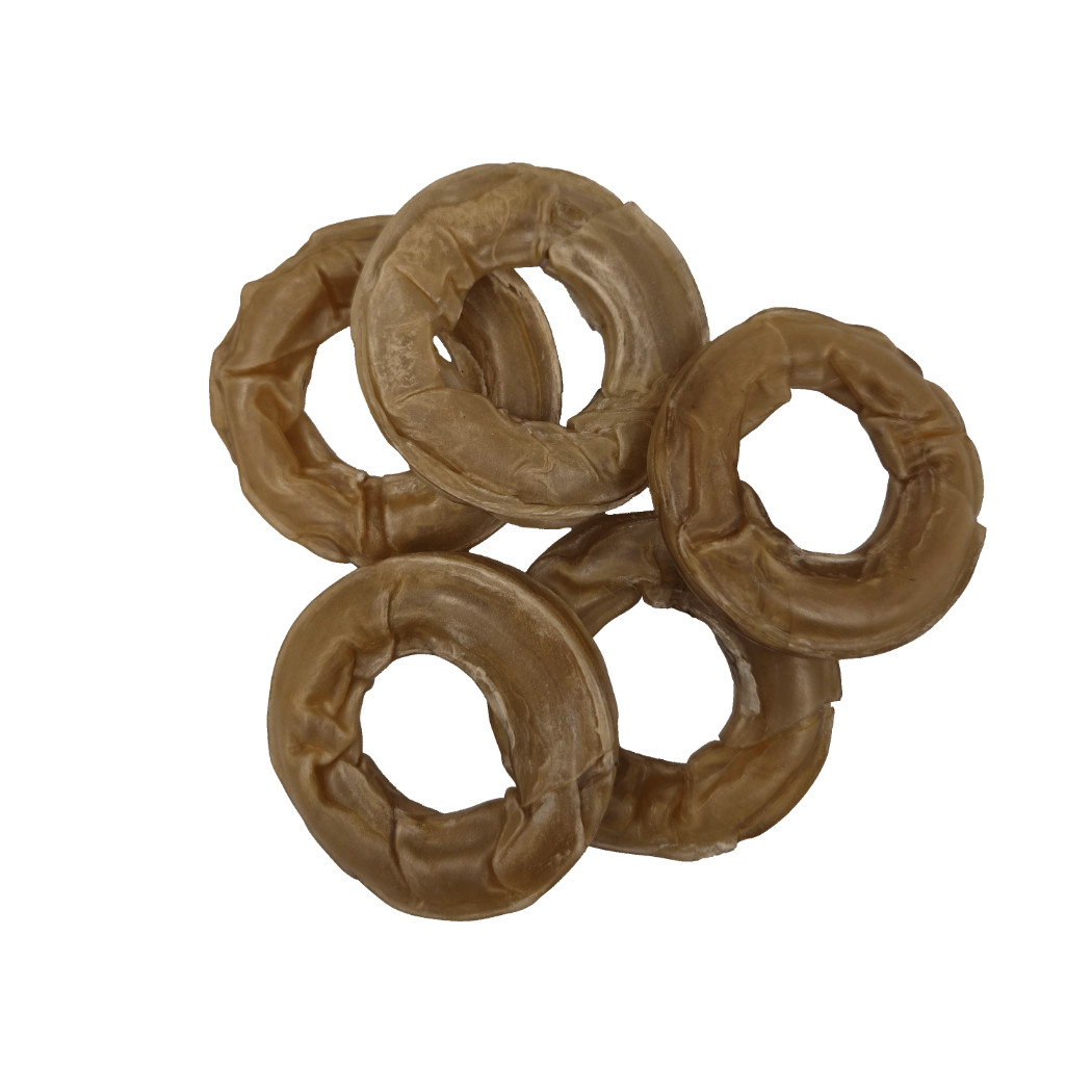Brekz Dental Rawhide - ring kauwsnack hond 7,5 cm
