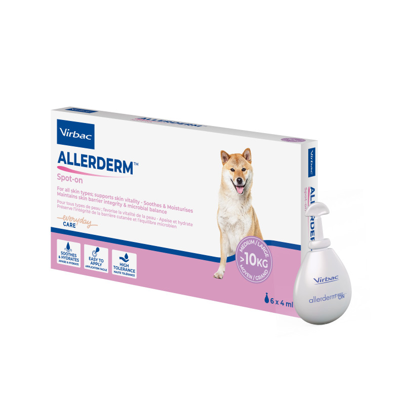 Virbac Allerderm Spot-on voor honden vanaf 10 kg