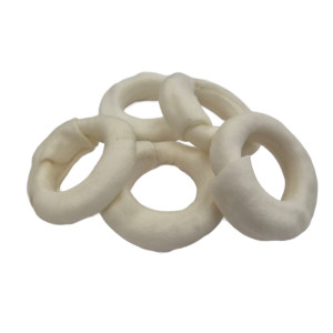Brekz Dental Rawhide - ring kauwsnack hond 7,5 cm 2 x 5 stuks