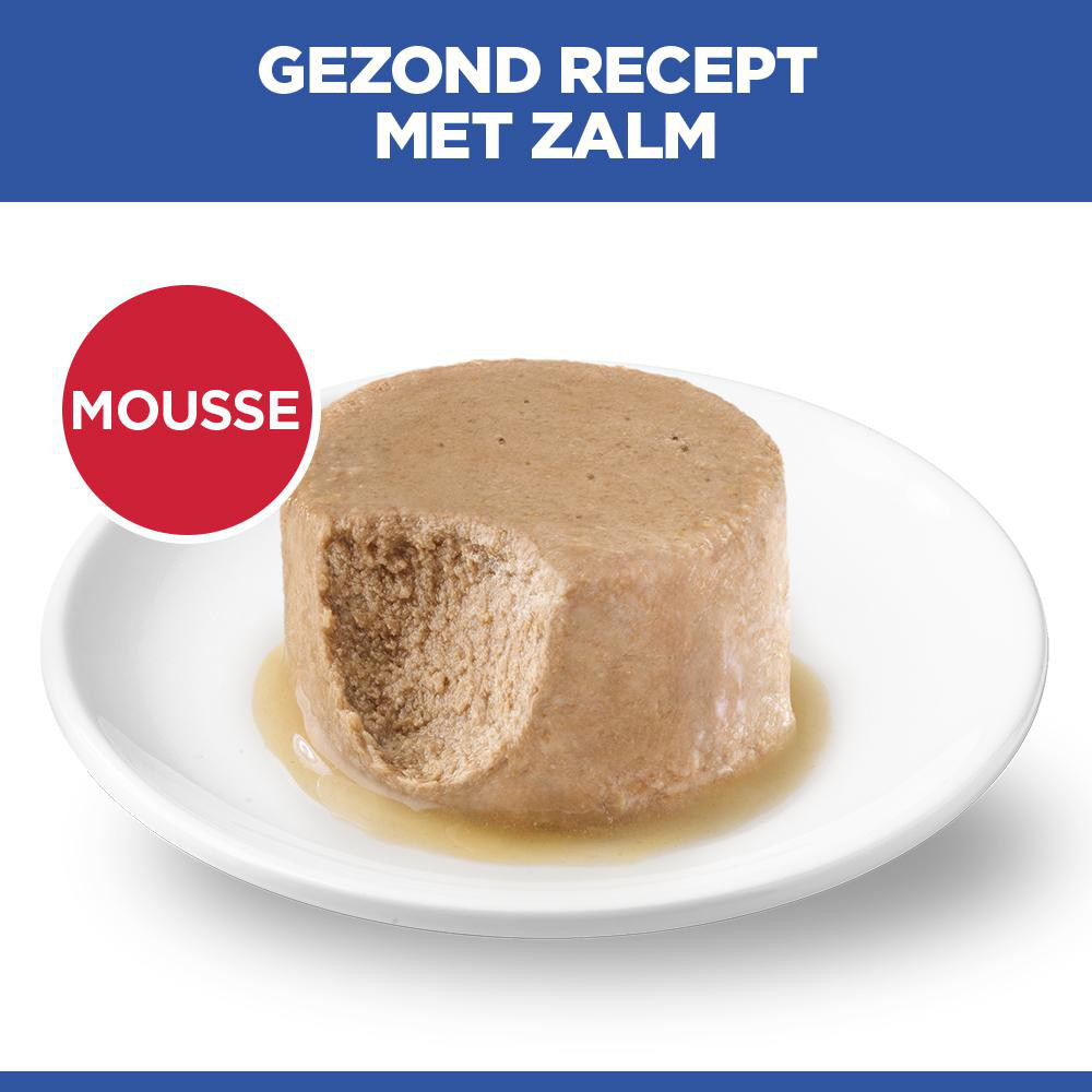 Hill's Adult nat kattenvoer met zalm (mousse) blik