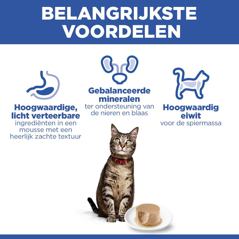 Hill's Adult nat kattenvoer met kip (mousse) blik