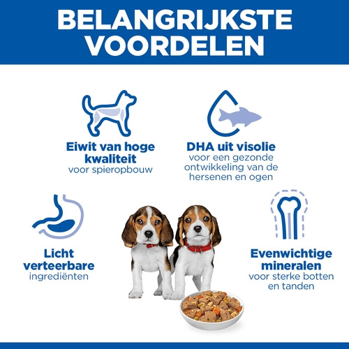 Hill's Puppy nat hondenvoer met kip en groenten (stoofpotje) blik