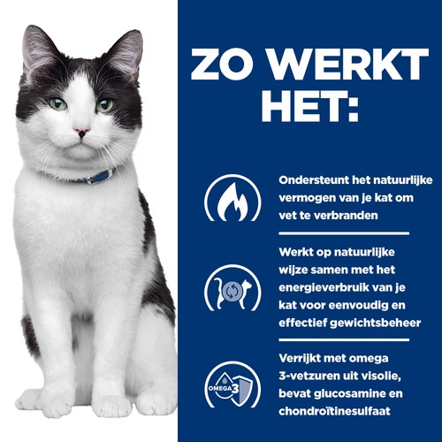 Hill's Prescription Diet J/D Weight Metabolic + Mobility nat kattenvoer met kip maaltijdzakje