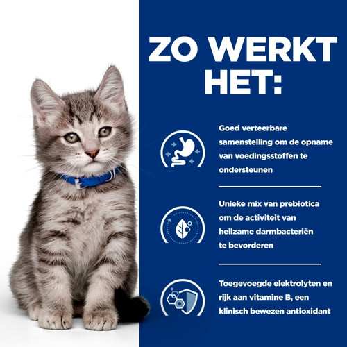 Hill's Prescription Diet Kitten I/D Digestive Care nat kattenvoer met kip maaltijdzakje