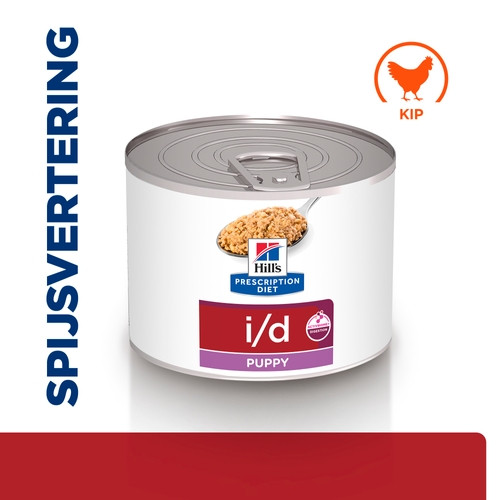 Hill's Prescription Diet Puppy I/D Digestive Care nat hondenvoer met kip blik