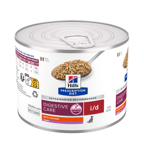 Hill's Prescription Diet Puppy I/D Digestive Care nat hondenvoer met kip blik