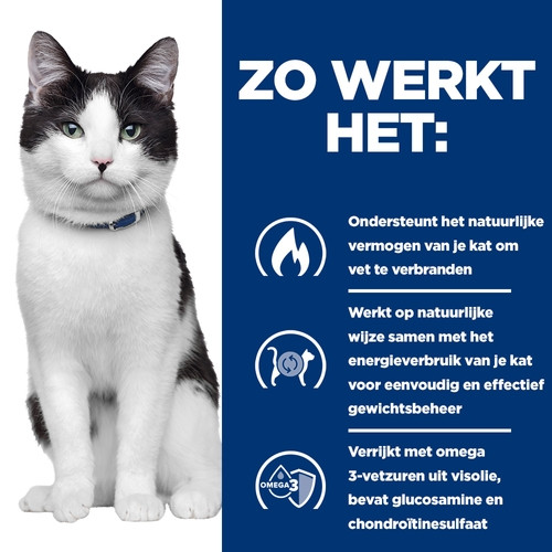 Hill's Prescription Diet J/D Weight Metabolic + Mobility kattenvoer met kip