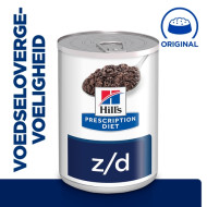 Hill's Prescription Diet Z/D Food Sensitivities nat hondenvoer blik 1 tray (12 x 370 g)