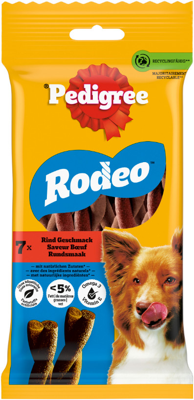 Pedigree Rodeo met rund hondensnack