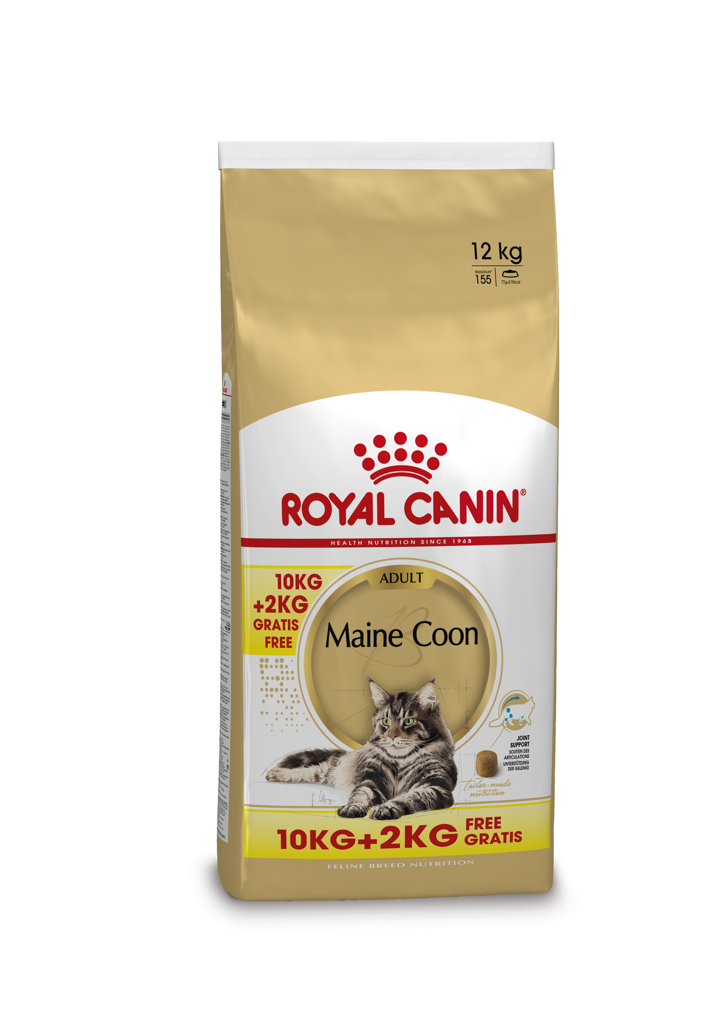 Afbeelding Royal Canin Maine Coon Adult kattenvoer 10 + 2 kg door Brekz.nl