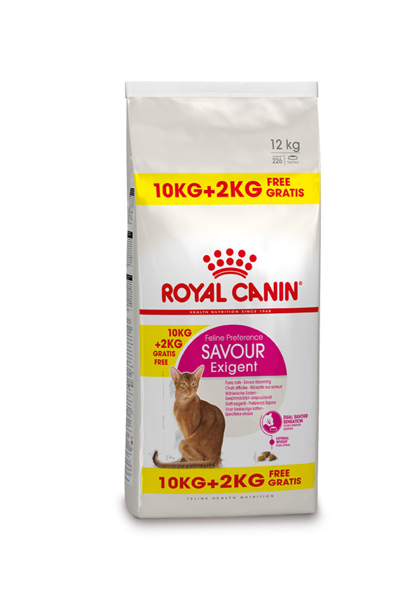 Afbeelding Royal Canin Savour Exigent kattenvoer 10 + 2 kg door Brekz.nl