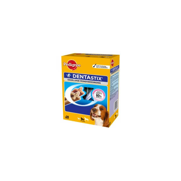 Afbeelding Dentastix Medium hondensnack 10-25 kg Omdoos (28 stuks) door Brekz.nl