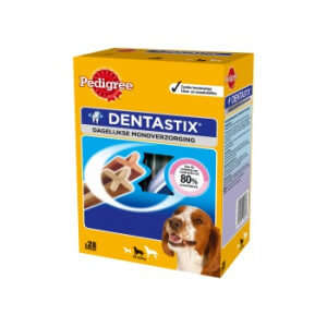 Afbeelding Dentastix Medium hondensnack 10-25 kg Omdoos (28 stuks) door Brekz.nl